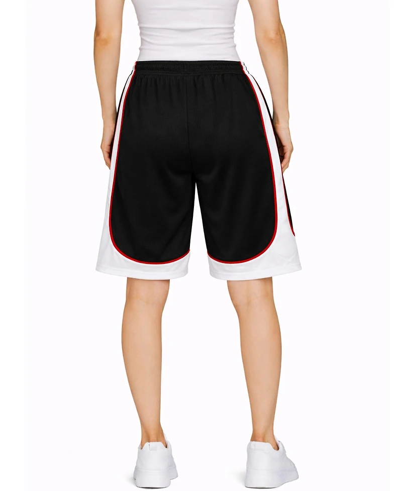 Jump Start Women's Loose Fit Lightweight Breathable Moisture Wicking Mesh Shorts