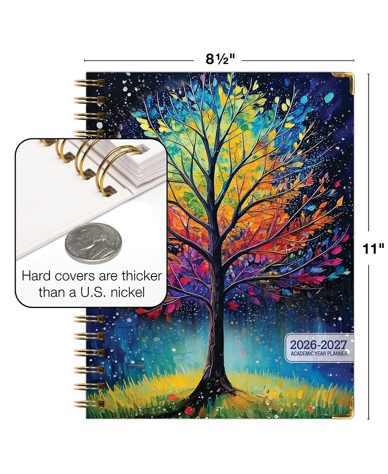 Gnuadz Hardcover Academic Planner 2026-2027 14-Month Daily Weekly Monthly Agenda