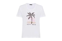 Olsen Women's Embroidered Placement Print T-Shirt
