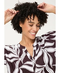 Olsen Women's Dotted Leaf Blouse