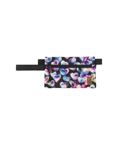 Deux par Deux Little Girl Hearts Practical Charming Double-Compartment Pencil Case