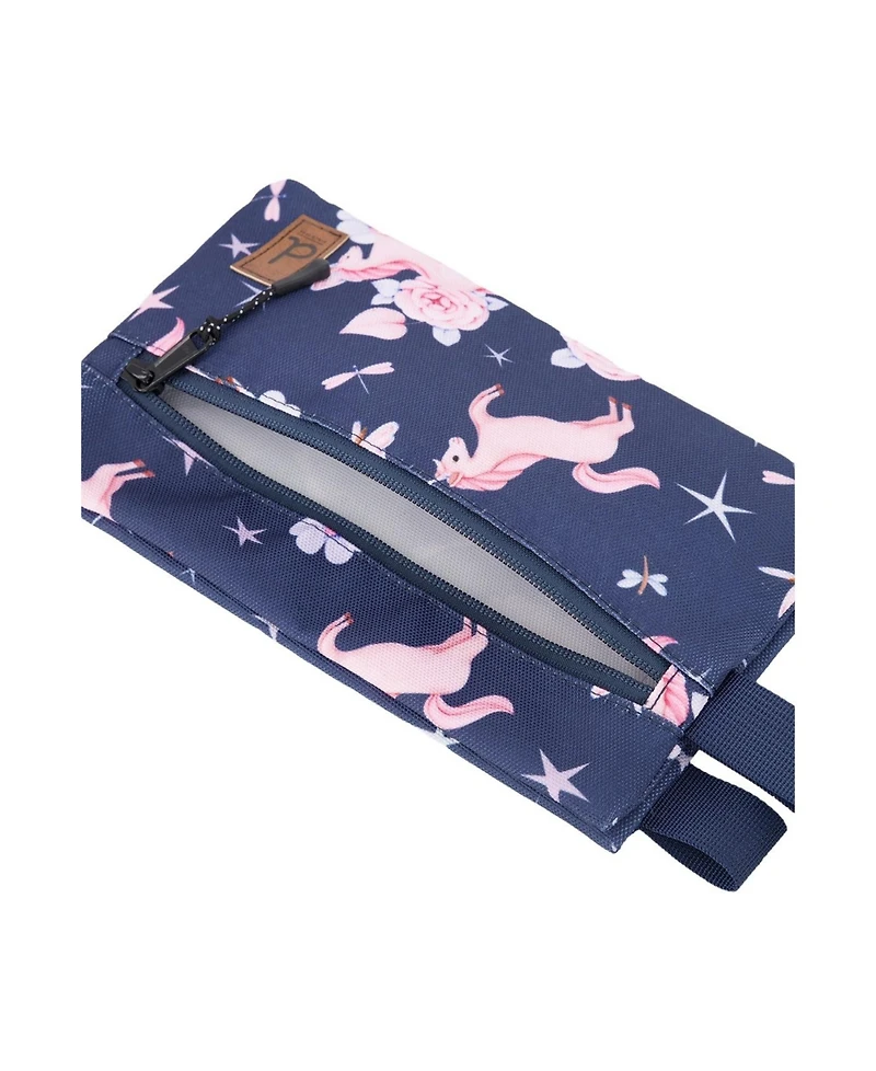 Deux par Deux Little Girl Unicorn Compact Functional Charming Pencil Case