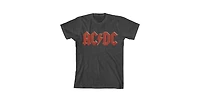Ac/Dc Boys Classic Logo Heather Gray Short Sleeve Tee-xl