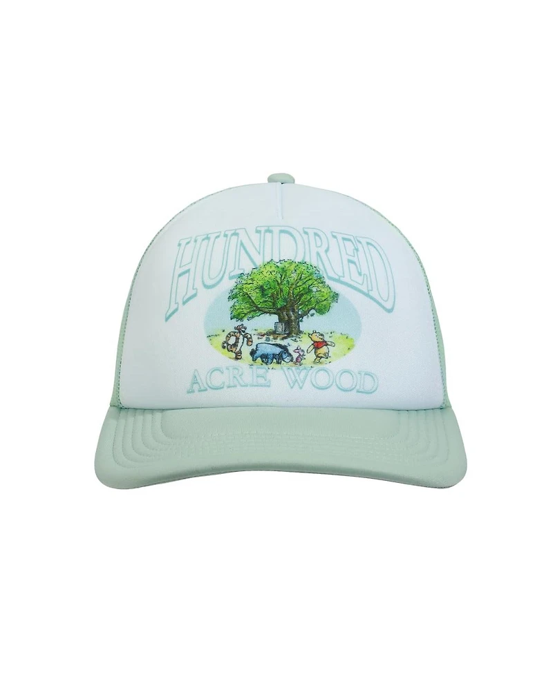 Winnie the Pooh Men's Disney Hundred Acre Wood White & Blue Trucker Hat