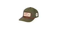 Friday The 13th Men's Camp Crystal Lake Badge Green Retro Grandpa Snapback Hat