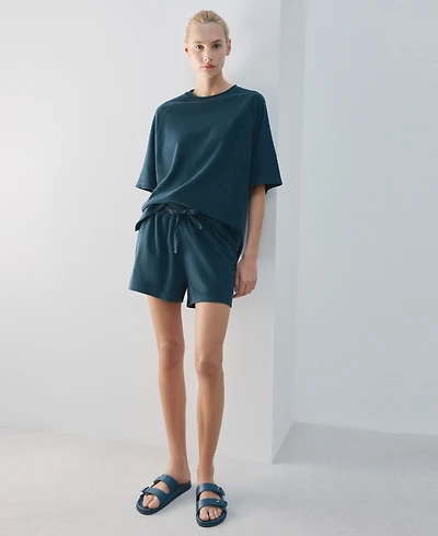 Mango Women's Terry Cotton Shorts