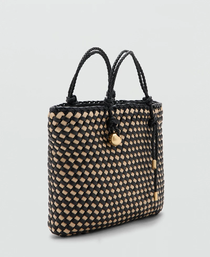 Mango Women's Natural Fiber Tote Bag