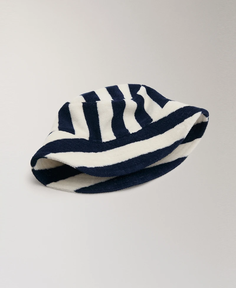 Mango Women's Striped Cotton Terry Bucket Hat