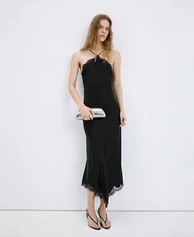 Mango Women's Satin Camisole Dress