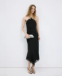 Mango Women's Satin Camisole Dress