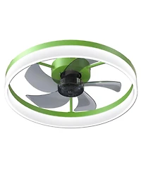 Clihome Ceiling Fans with Lights Dimmable Led Embedded Installation