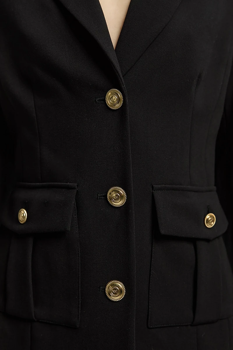 Karen Millen Women's Military Single Breasted Blazer