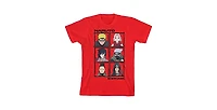 Naruto Shippuden Anime Characters Youth Boys Red Graphic Tee-xl