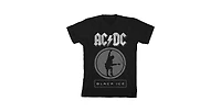 Ac/Dc Boys Acdc Black Ice Crew Neck Short Sleeve T-shirt-Small