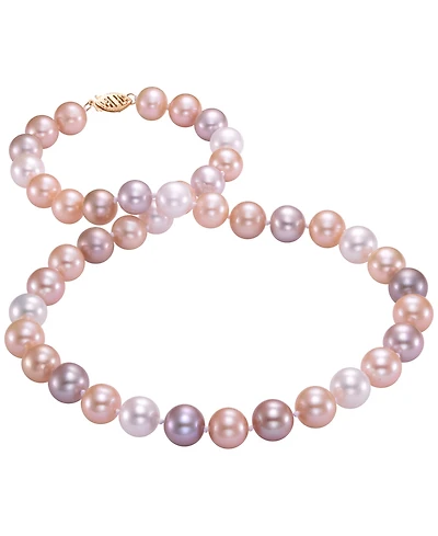 Macy's Freshwater Pearl (10-11mm) Necklace in 14k Yellow Gold