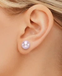 Macy's Freshwater Pearl (11-12mm) Stud Earrings in sterling silver