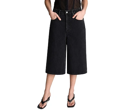 Kenneth Cole Women's Wide-Leg High-Rise Shorts