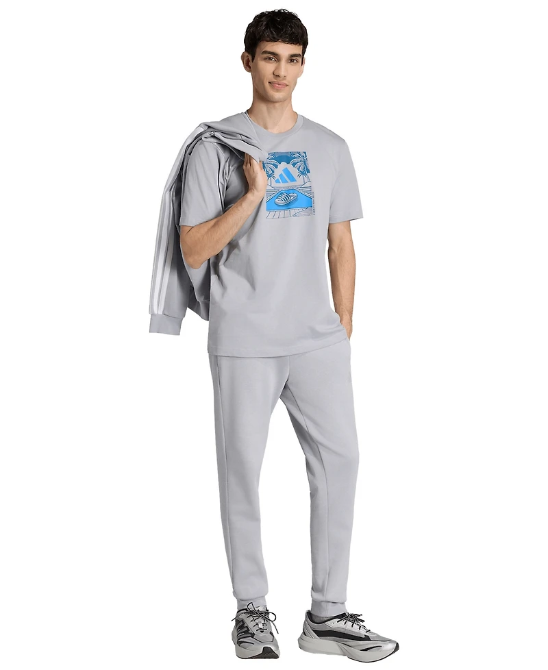 adidas Men's Summer Slides Relax Graphic T-Shirt