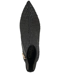 Jessica Simpson Women's Pazra Rhinestone Mesh Stiletto Dress Booties