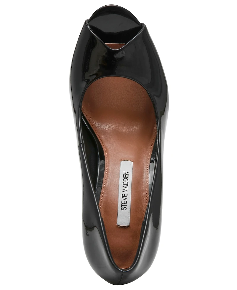 Steve Madden Women's Palmetto High Peep Sculpted Wedge Pumps