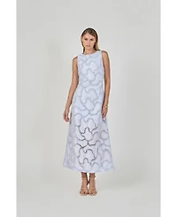 endless rose Women's Beaded Embellishment Midi Dress