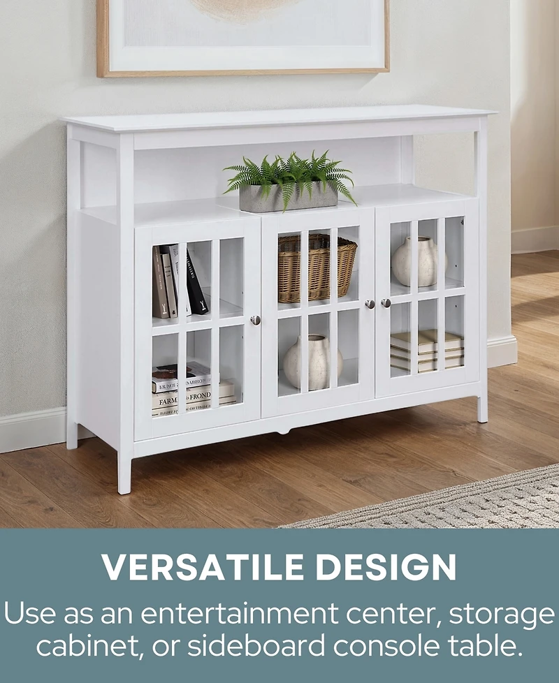 Convenience Concepts 47.75" Big Sur Deluxe Tv Stand with Cabinets and Shelf