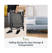 Boyel Living Patio Foldable Chaise Lounge Chair with Backrest and Footrest