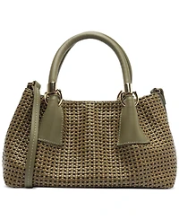 Arezzo Eva Medium Leather Tote Handbag