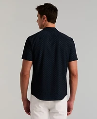 Perry Ellis Men's Slim-Fit Hex Dot Print Shirt