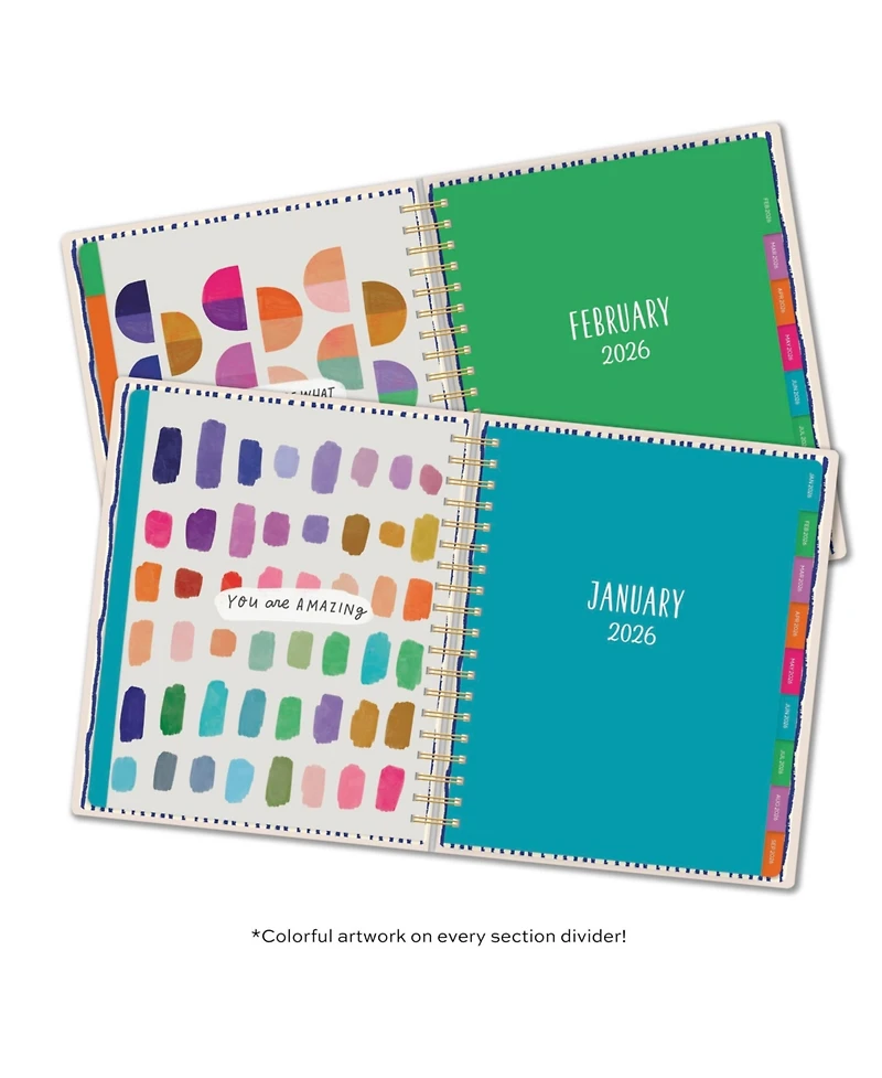 Gnuadz 2026 Planner Weekly Monthly Hardcover Notes Stickers