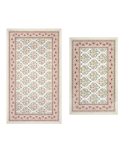 Laura Ashley Printed Chenille Deaney 2-Pc. Rug Set
