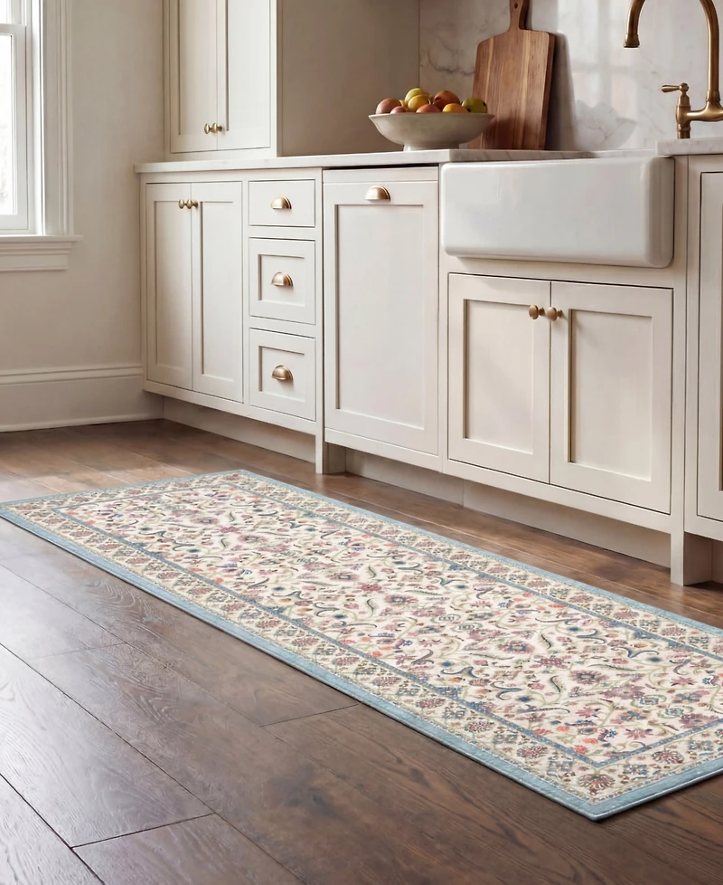 Laura Ashley Printed Chenille Chatsworth Runner Rug, 24" x 72"