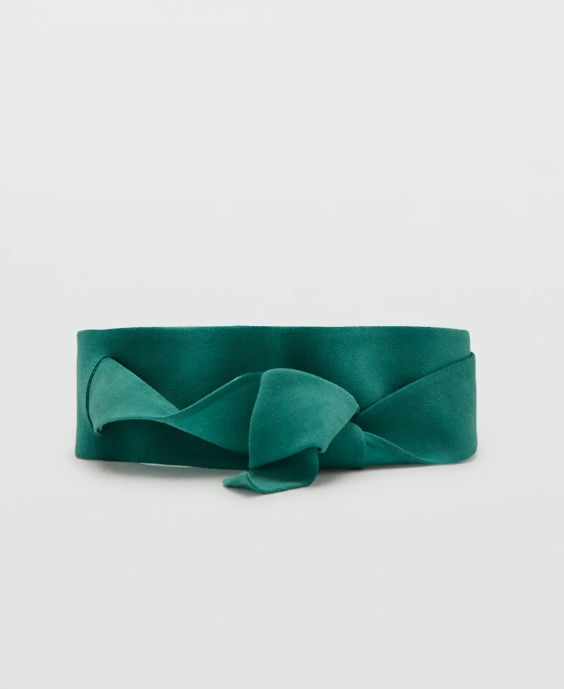Mango Women's Suede Cummerbund Belt