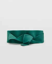 Mango Women's Suede Cummerbund Belt