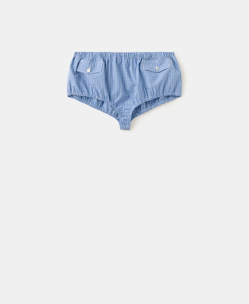 Mango Women's Mini Plaid Shorts