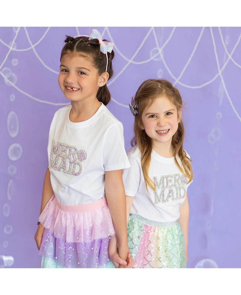 Sweet Wink Little and Big Girls Mermaid Sequin Bow Headband