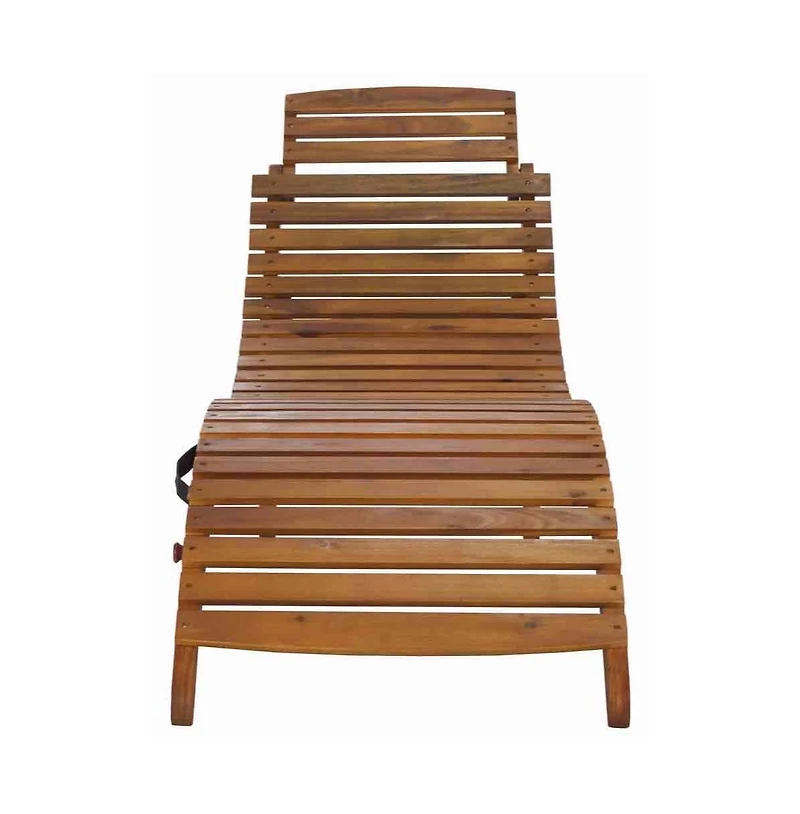 Augusta Home Fanty Folding Sunlounger
