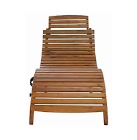 Augusta Home Fanty Folding Sunlounger