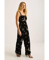 Nasty Gal Women's Celestial Square Neck Jumpsuit