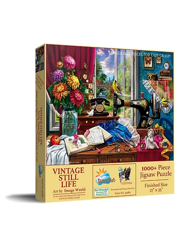 SunsOut Vintage Still Life 1000 piece Jigsaw Puzzle for Adults Large Pieces