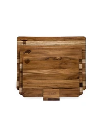 Teakhaus Kitchen Boards With Display Stand Set of 3