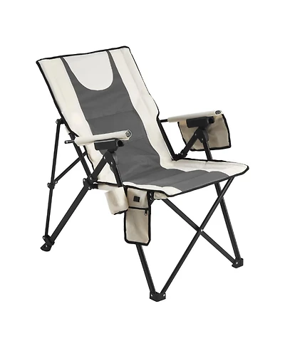 Yiortwo Heated Camping Chair with 3 Heat Settings, High Back Folding Outdoor Chair