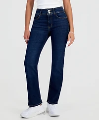 Guess Women's Shape Up Mid-Rise Straight-Leg Jeans