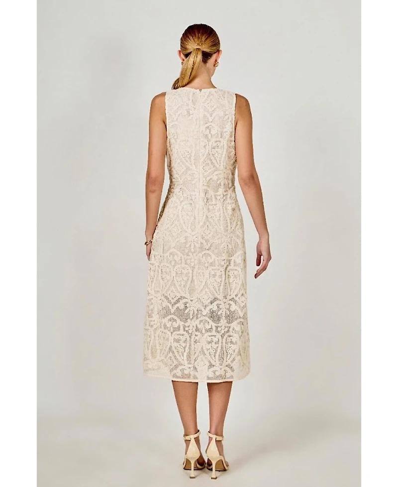 endless rose Women's Lextured Sleeveless Maxi Dress