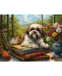 SunsOut Homework Shih Tzu 500 Piece Jigsaw Puzzle For Adults