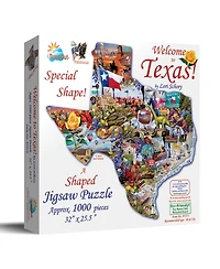 SunsOut Welcome To Texas 1000 Piece Jigsaw Puzzle For Adults Special Shape