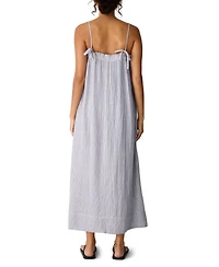Eileen Fisher Women's Shirred Square Neck Maxi Dress, Regular And Plus