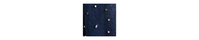 Warehouse Women's Hotfix Embellished Wide Leg Jean