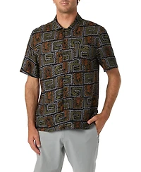 O'Neill Men's Short-Sleeve Woven Camp Collar Shirt