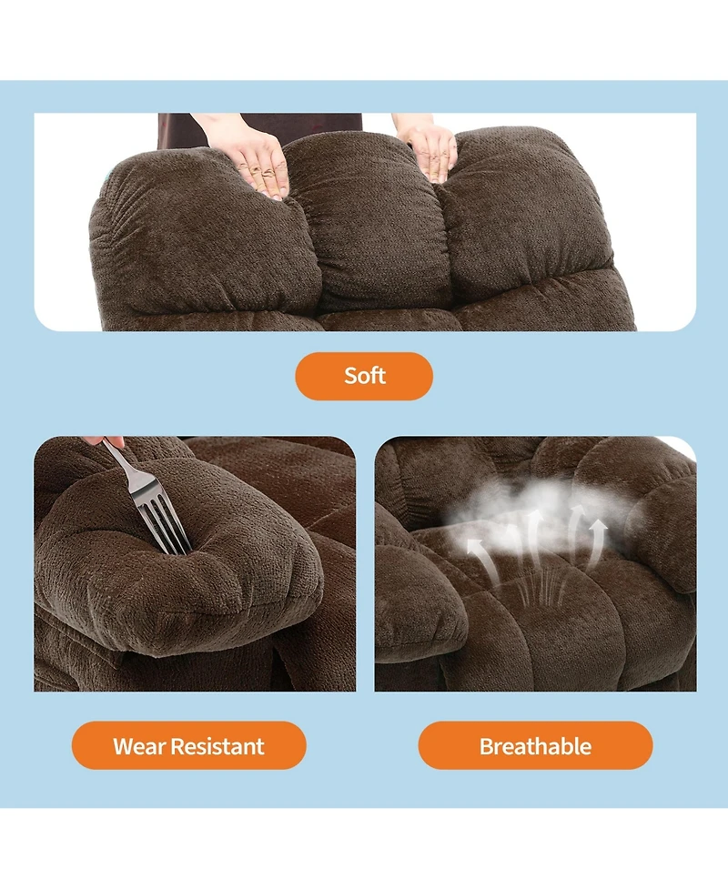 gaomon Comfortable Lounge Chair for Living Room - Ergonomic Overstuffed Design - Stylish Home Decor - Sturdy Steel Frame